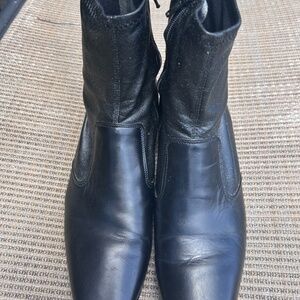 MUNRO kari black leather stretch boots women's 10N